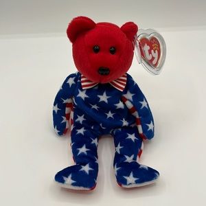 Ty Beanie Baby "Liberty" bear DOB: 6/14/01